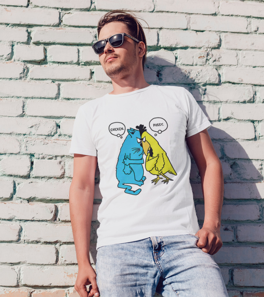 Chicken Pussy Cartoon John Baynham Chicken Pussy T-Shirt
