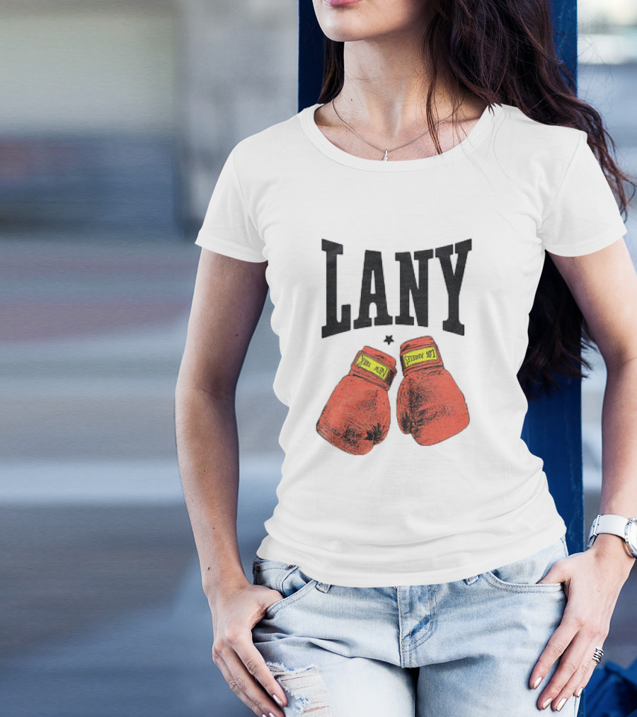 Lany Boxing Gloves Love At First Fight T-Shirt