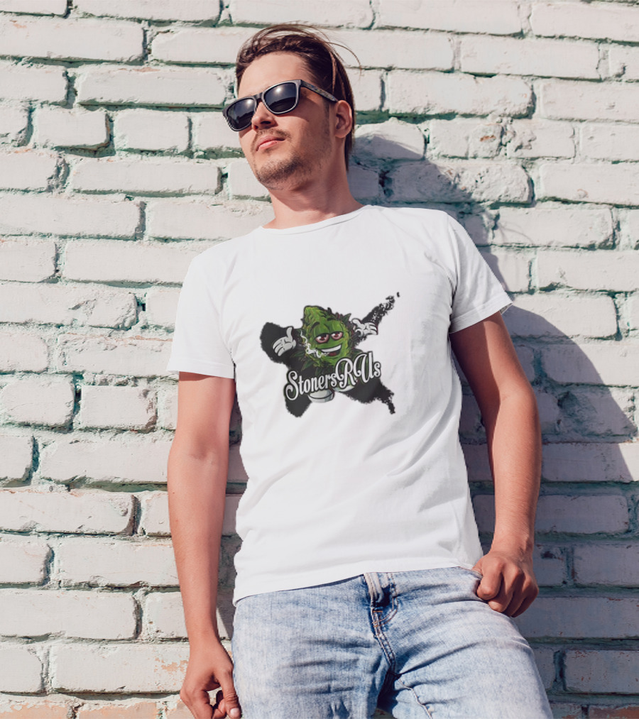 Stoners R Us Smoke Weed Leaf Character T-Shirt