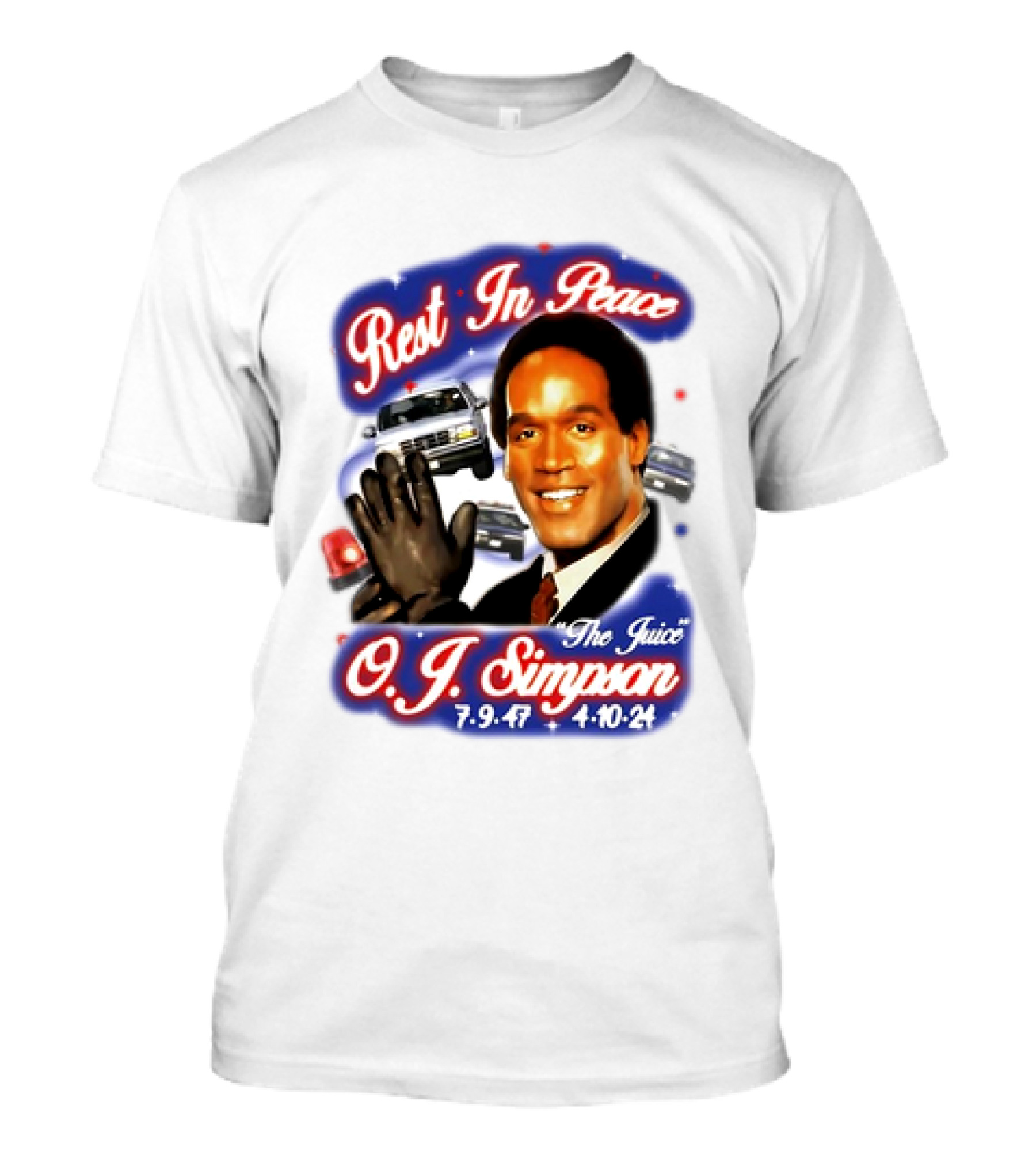 Rest In Peace The Juice O.J. Simpson 1947-2024 T-Shirt