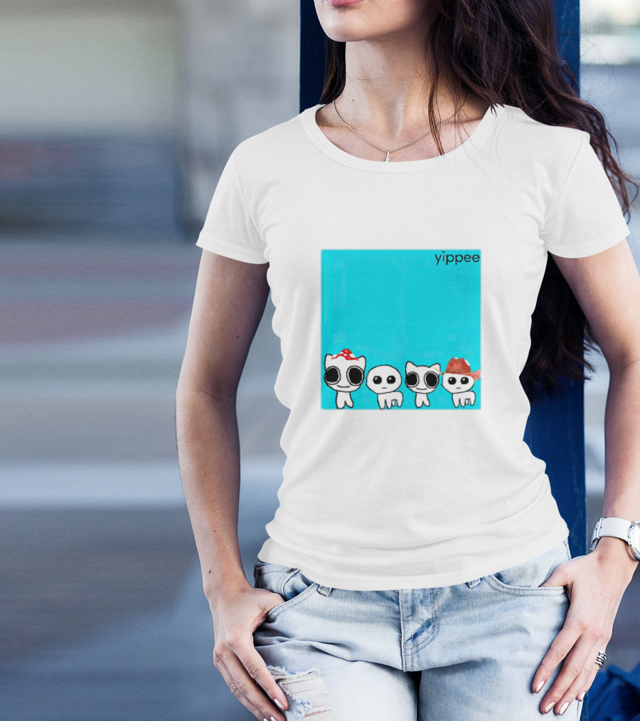 Yippee X Weezer Cringey Characters With Hats T-Shirt