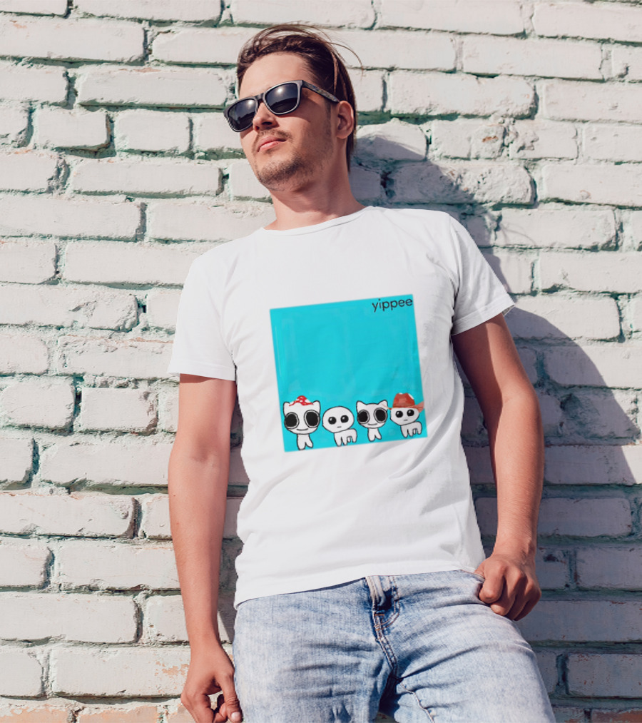 Yippee X Weezer Cringey Characters With Hats T-Shirt