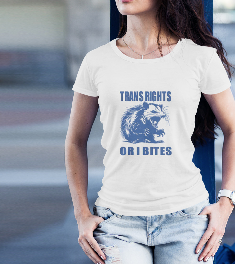 TRANS RIGHTS OR I BITES OPPOSUM RETRO T-Shirt