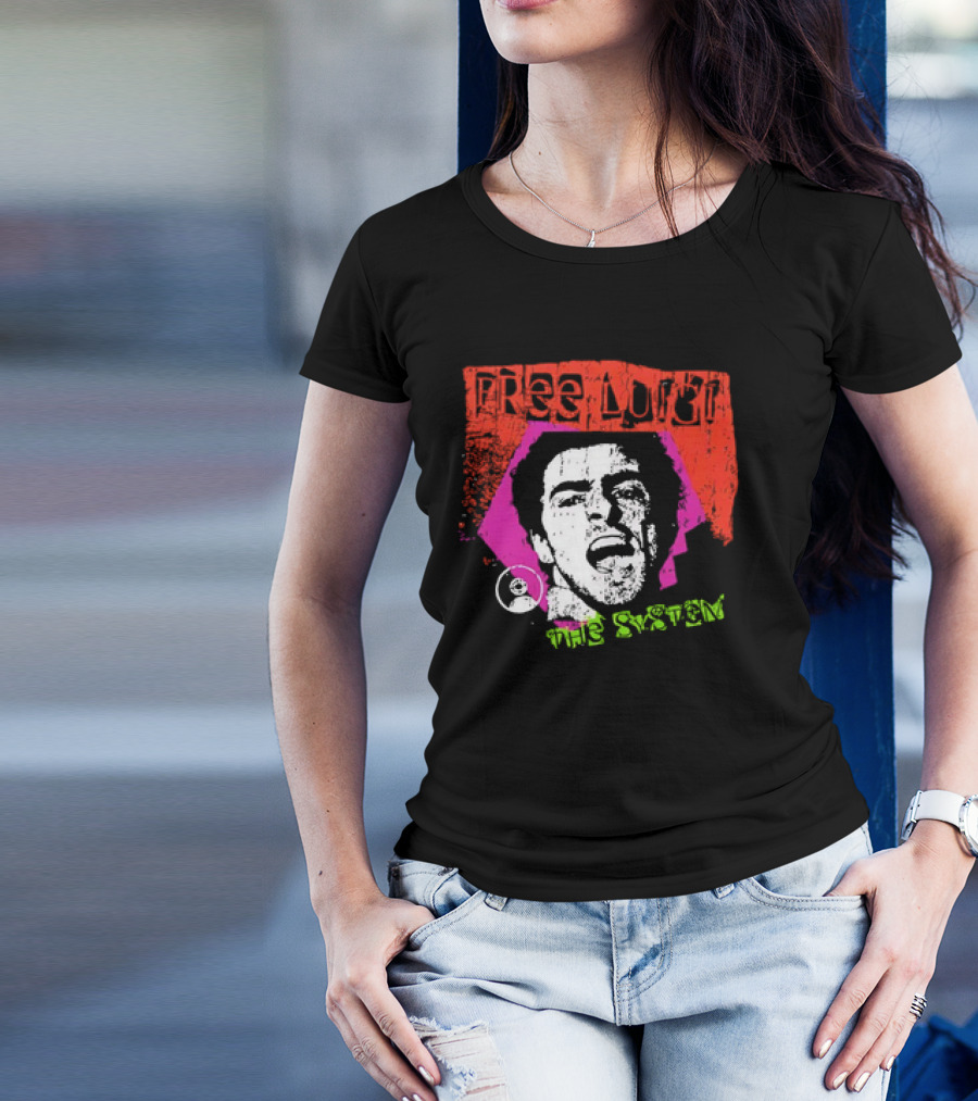 Free Luigi The System Portrait Bold Expression T-Shirt