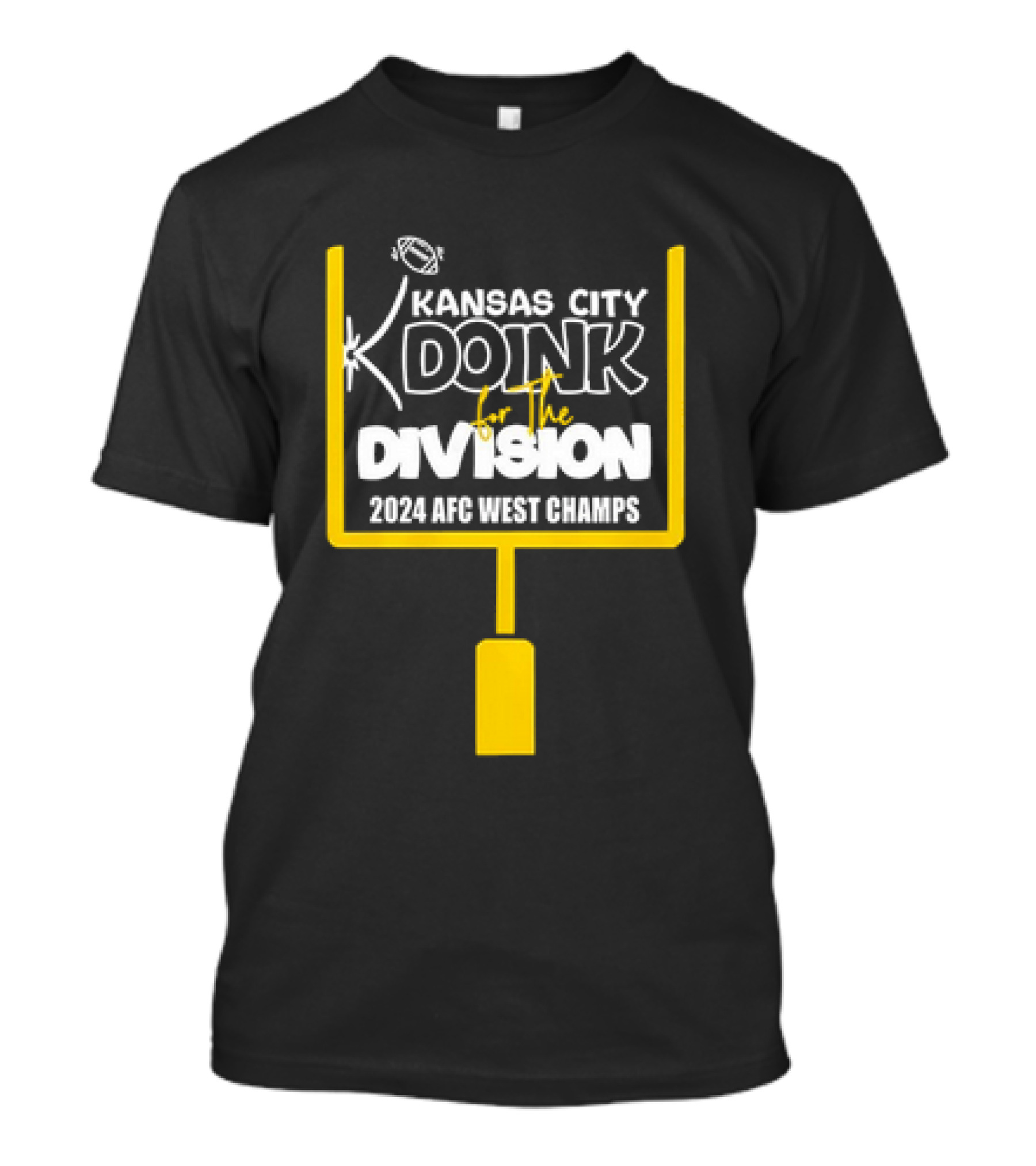 Kansas City Doink For The Division 2024 AFC West Champs Football Goalpost T-Shirt