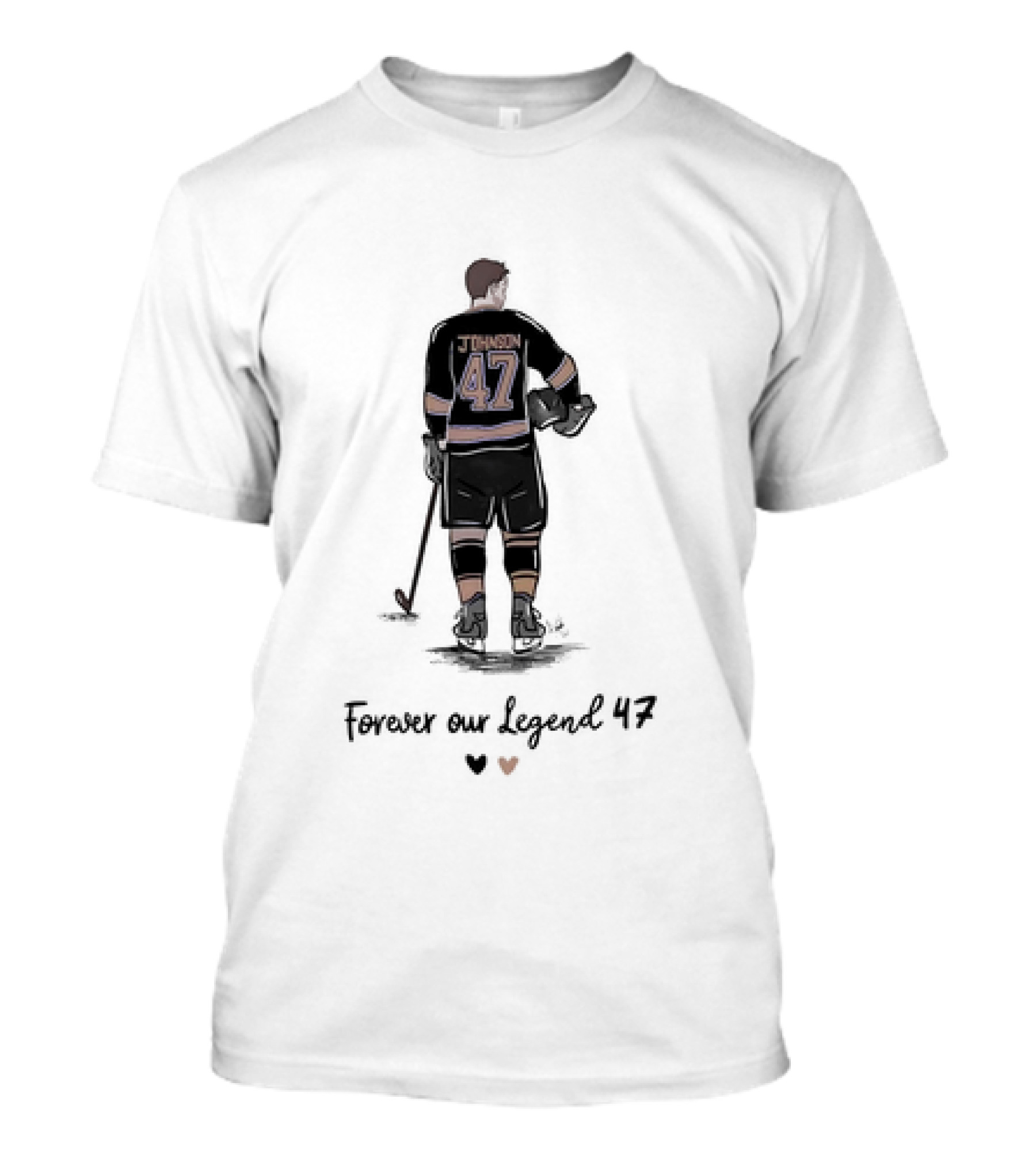 Adam Johnson Forever Our Legend 47 Pittsburgh Penguins Hockey T-Shirt