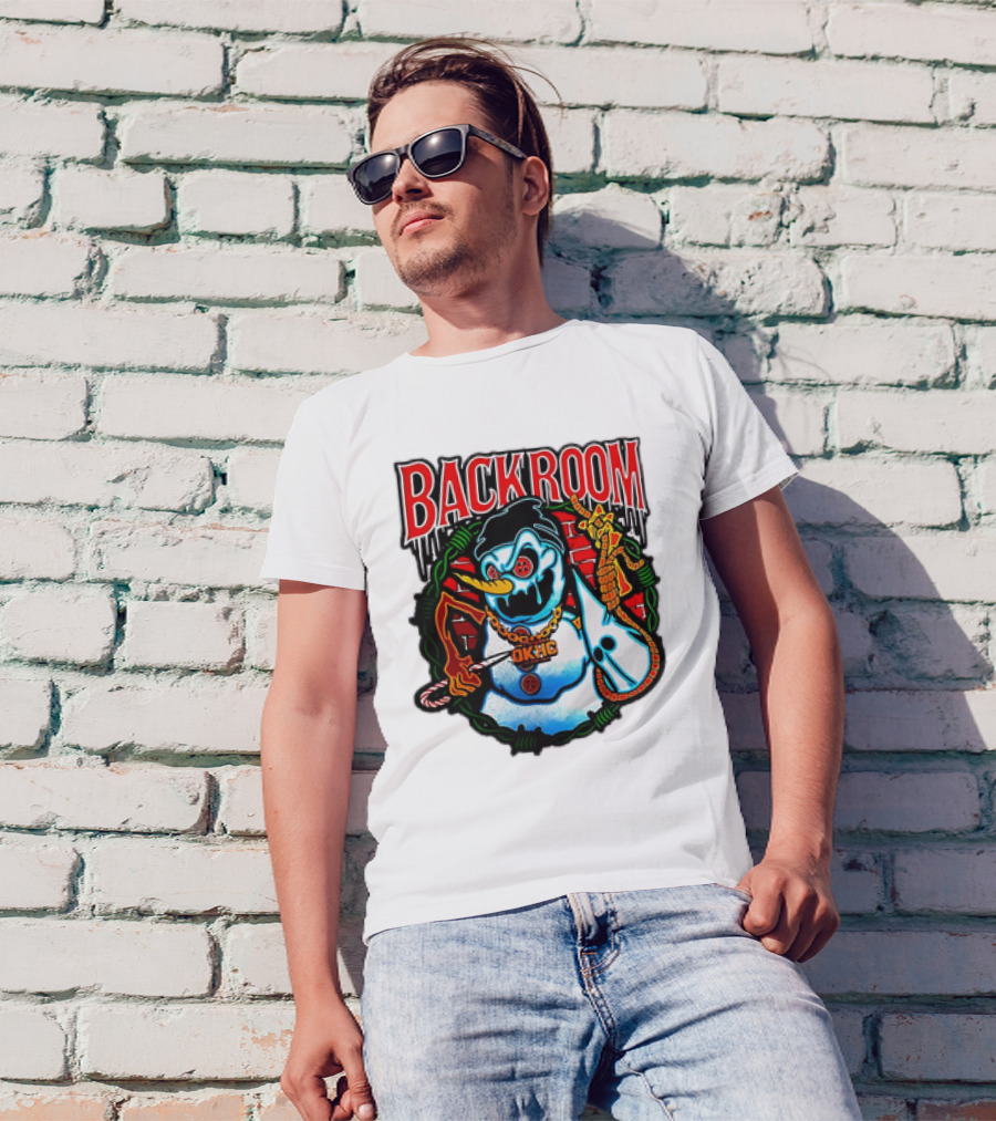 Backroom OKHC Hardcore Snowman Holiday T-Shirt