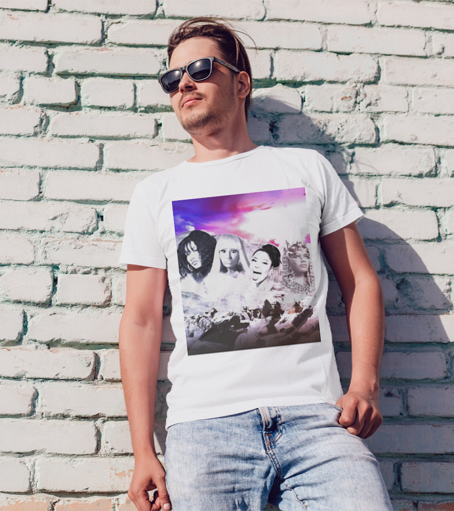 Kingkongkenn My Female Rap Mount Rushmore Nicki Minaj And Rihanna T-Shirt