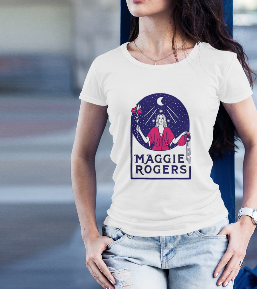 Maggie Rogers The Magi Celestial Moon Starry Night Water Bearer T-Shirt