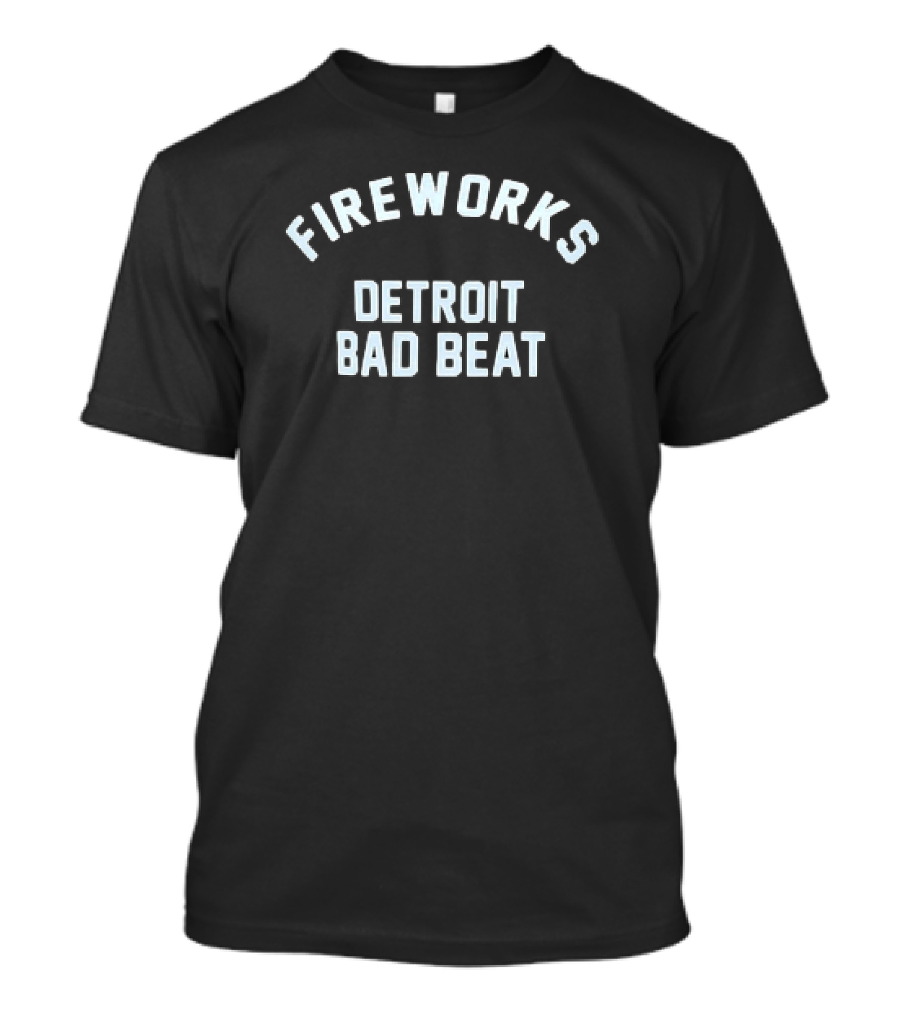 Fireworks Detroit Bad Beat Fan Celebration Iconic T-Shirt