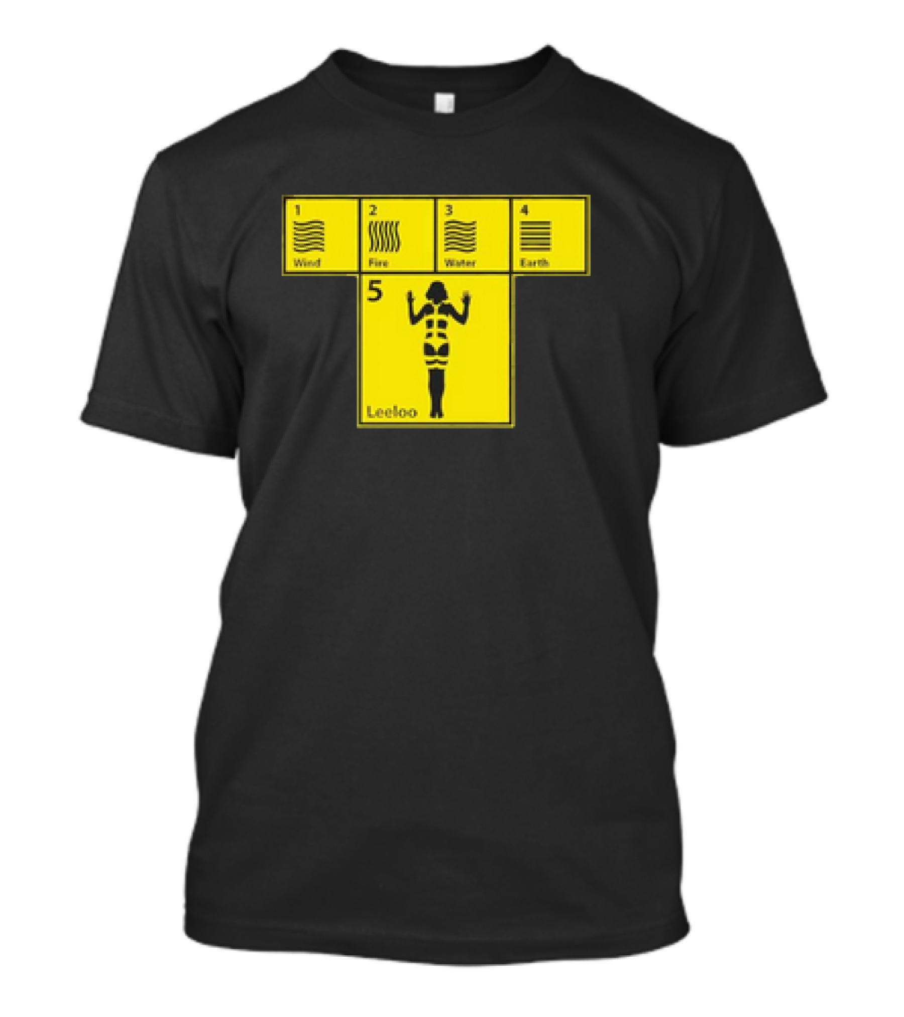 Five Elements Wind Fire Water Earth Leeloo Iconic T-Shirt