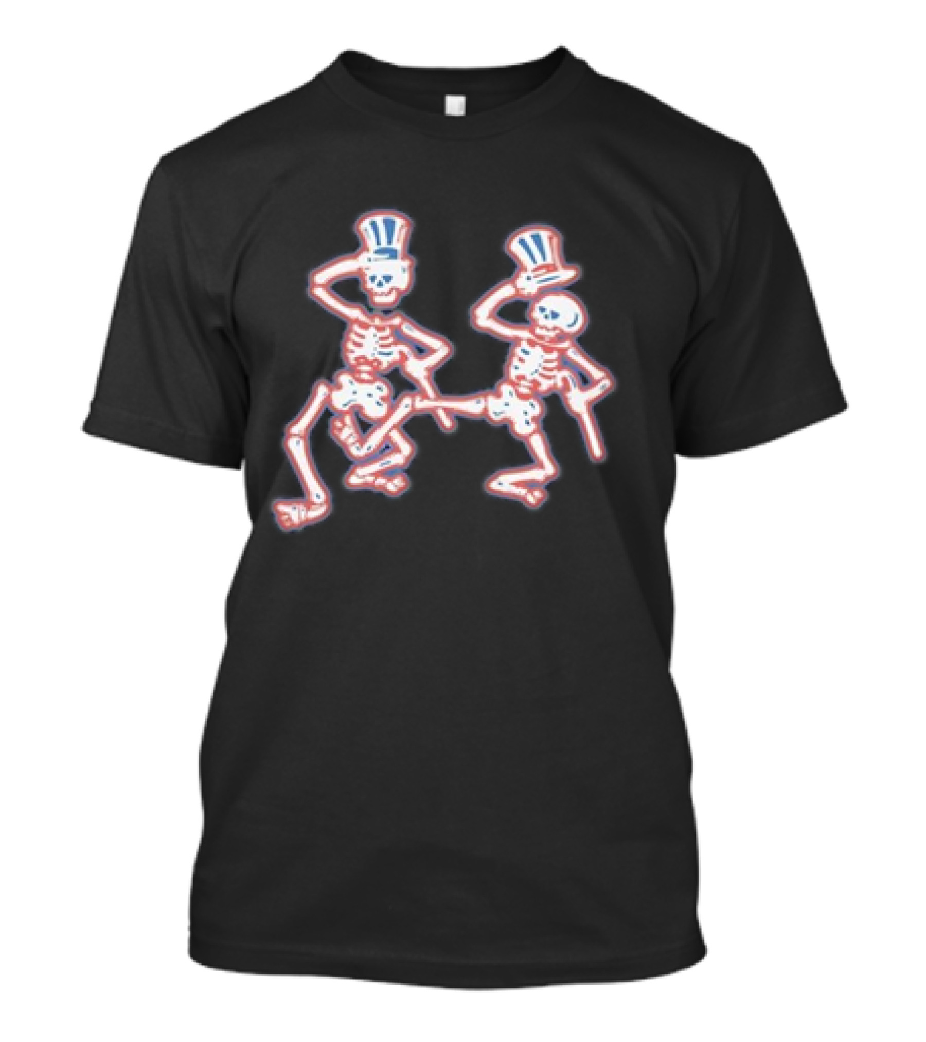 Grateful Dead Top Hat Dancing Skeletons Crewneck T-Shirt