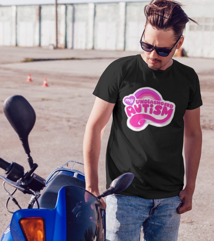 My Undiagnosed Autism Pink Rainbow T-Shirt