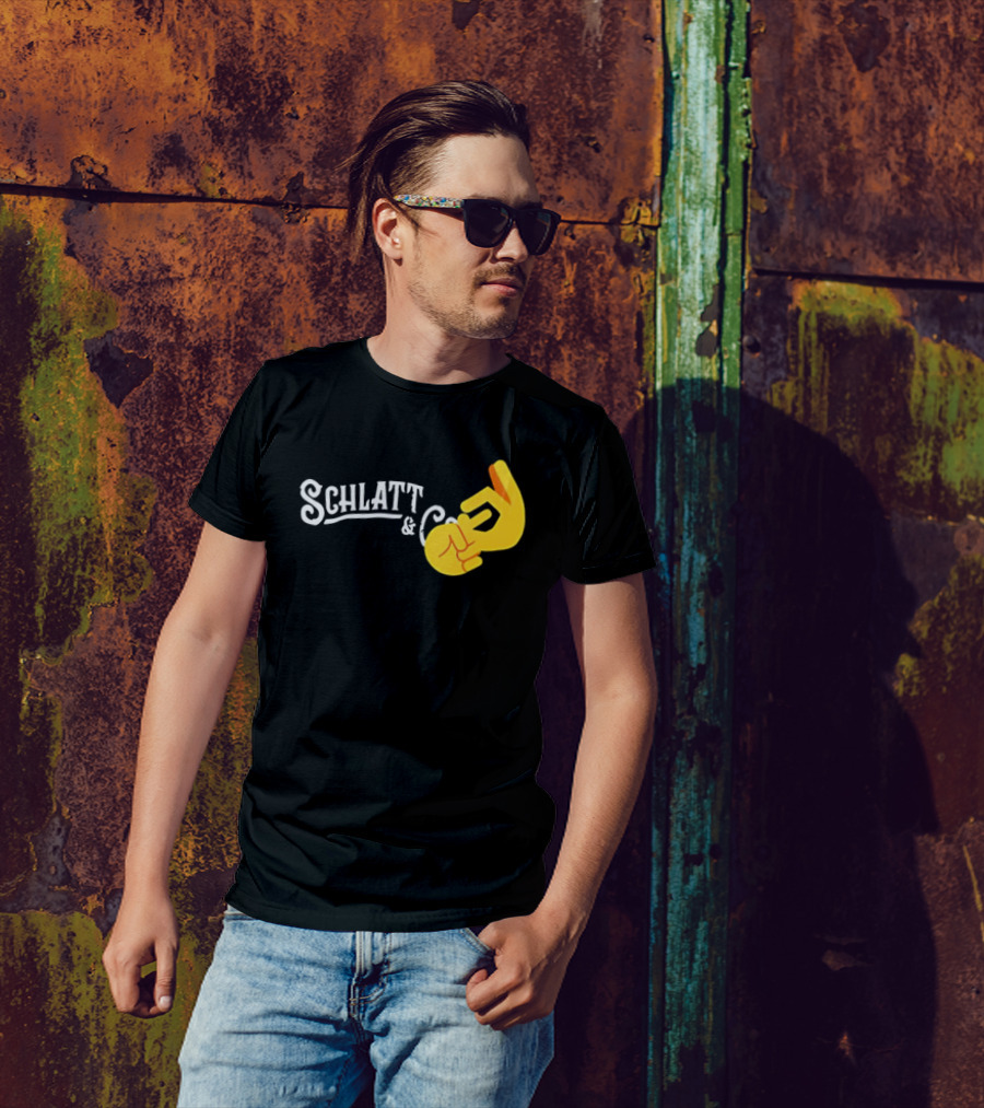 Schlatt And CO Hand Emoji Gesture T-Shirt
