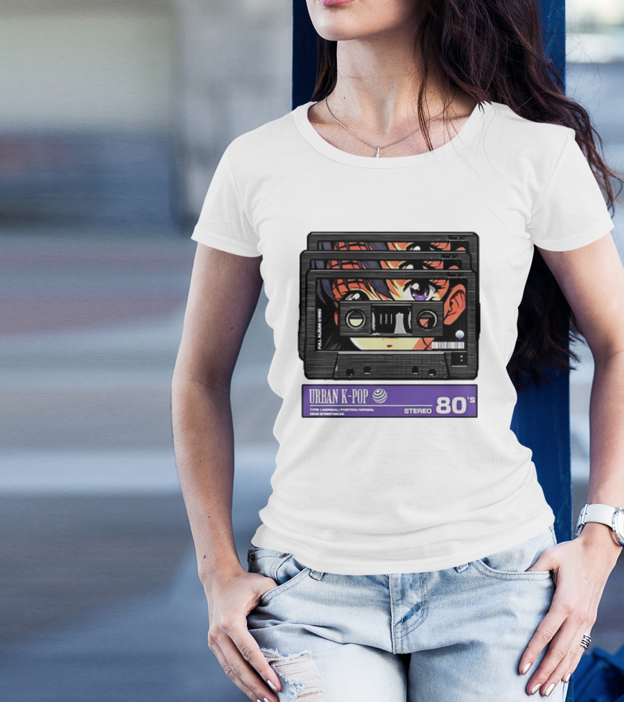Cassette Tape Urban K-Pop Stereo 80’s Anime T-Shirt