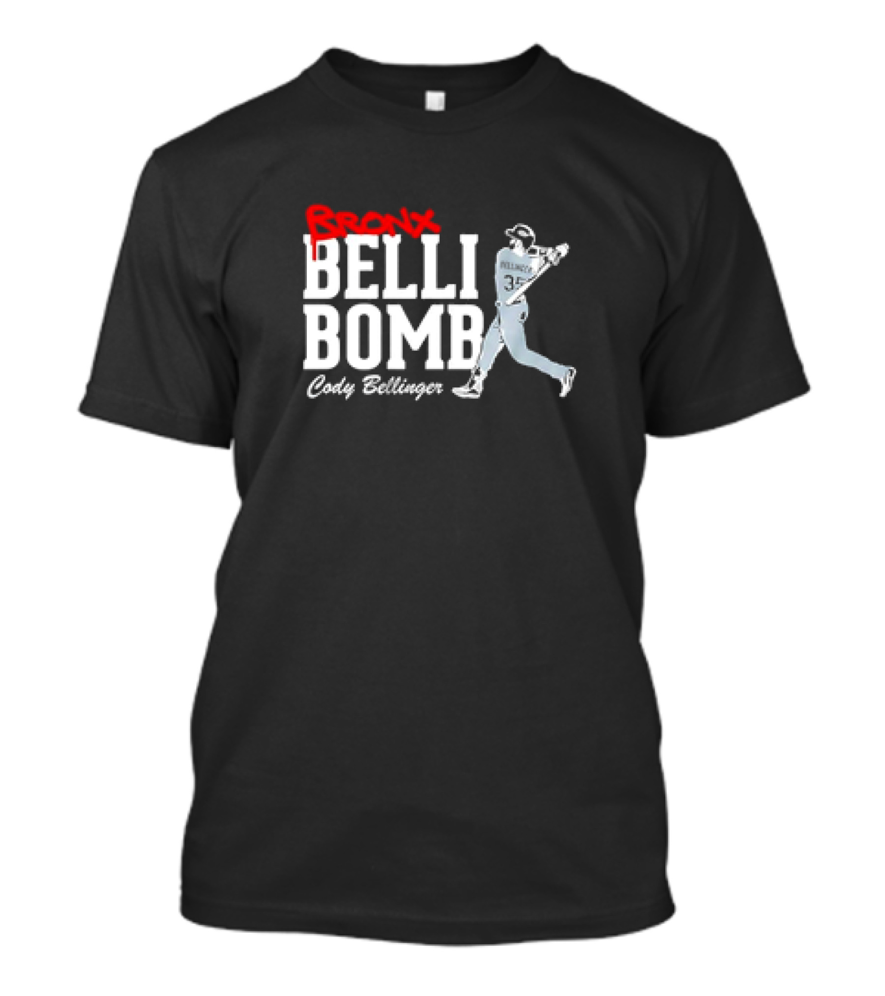Cody Bellinger Bronx Belli-Bomb MLBPA Branding T-Shirt