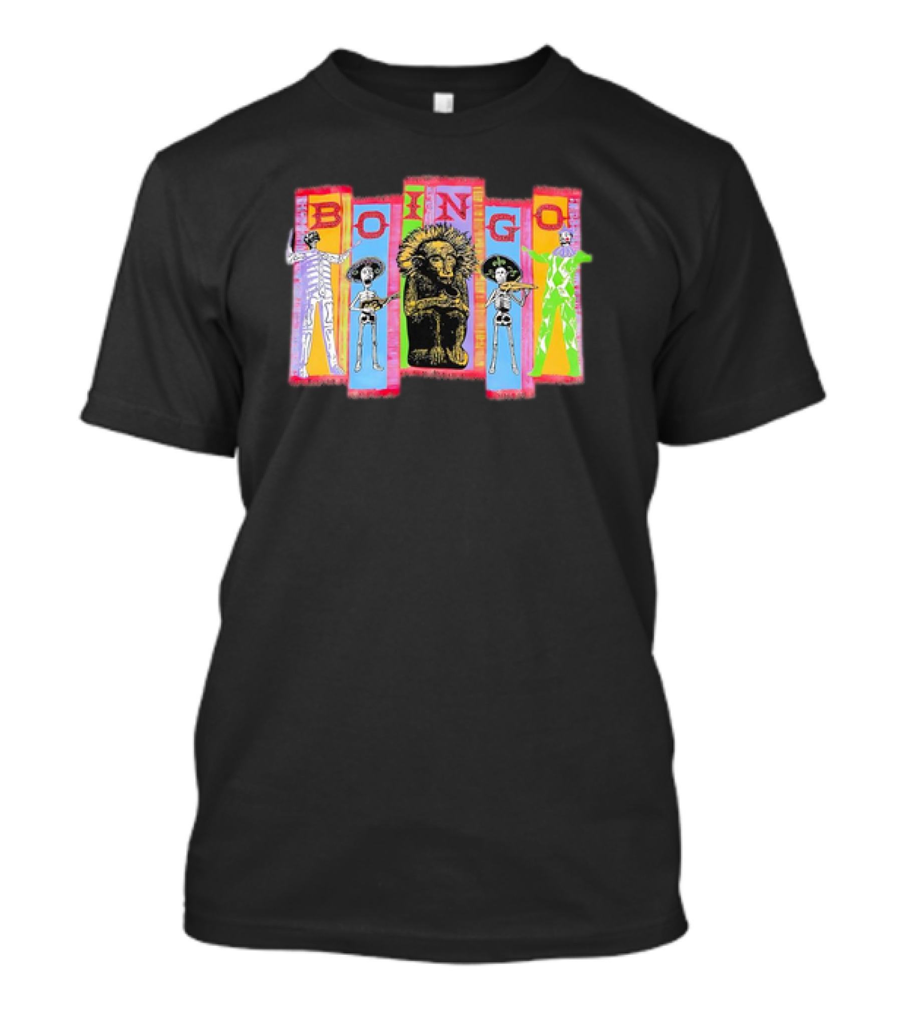 Oingo Boingo 1994 Vintage Skeletons Lion T-Shirt
