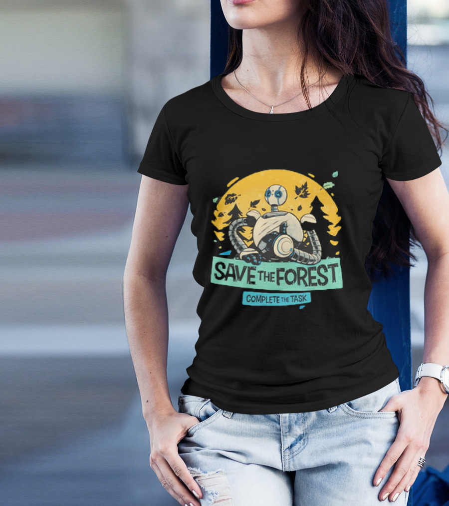 Save The Forest Complete The Task Roz The Wild Robots T-Shirt