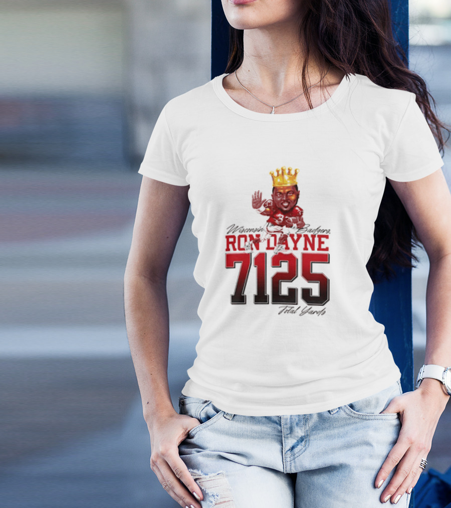 Ron Dayne 7125 Total Yards Wisconsin Badgers T-Shirt