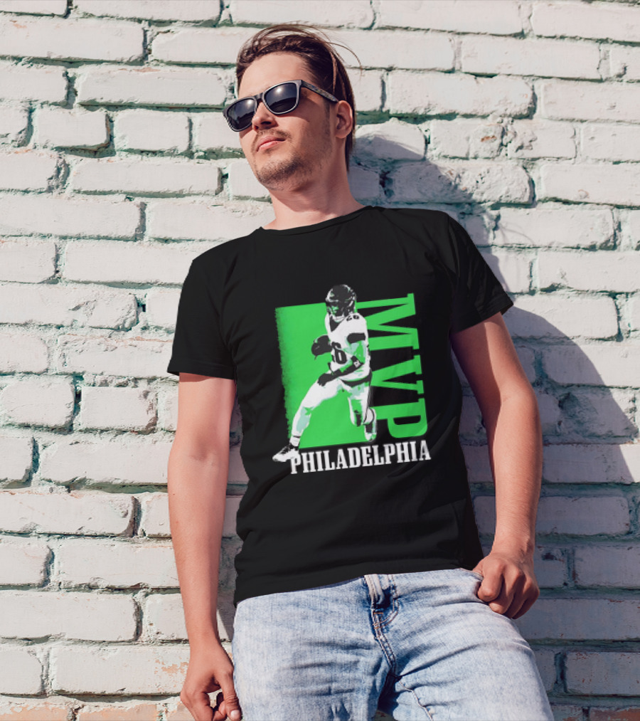 Philadelphia MVP Football Player Green Highlight T-Shirt