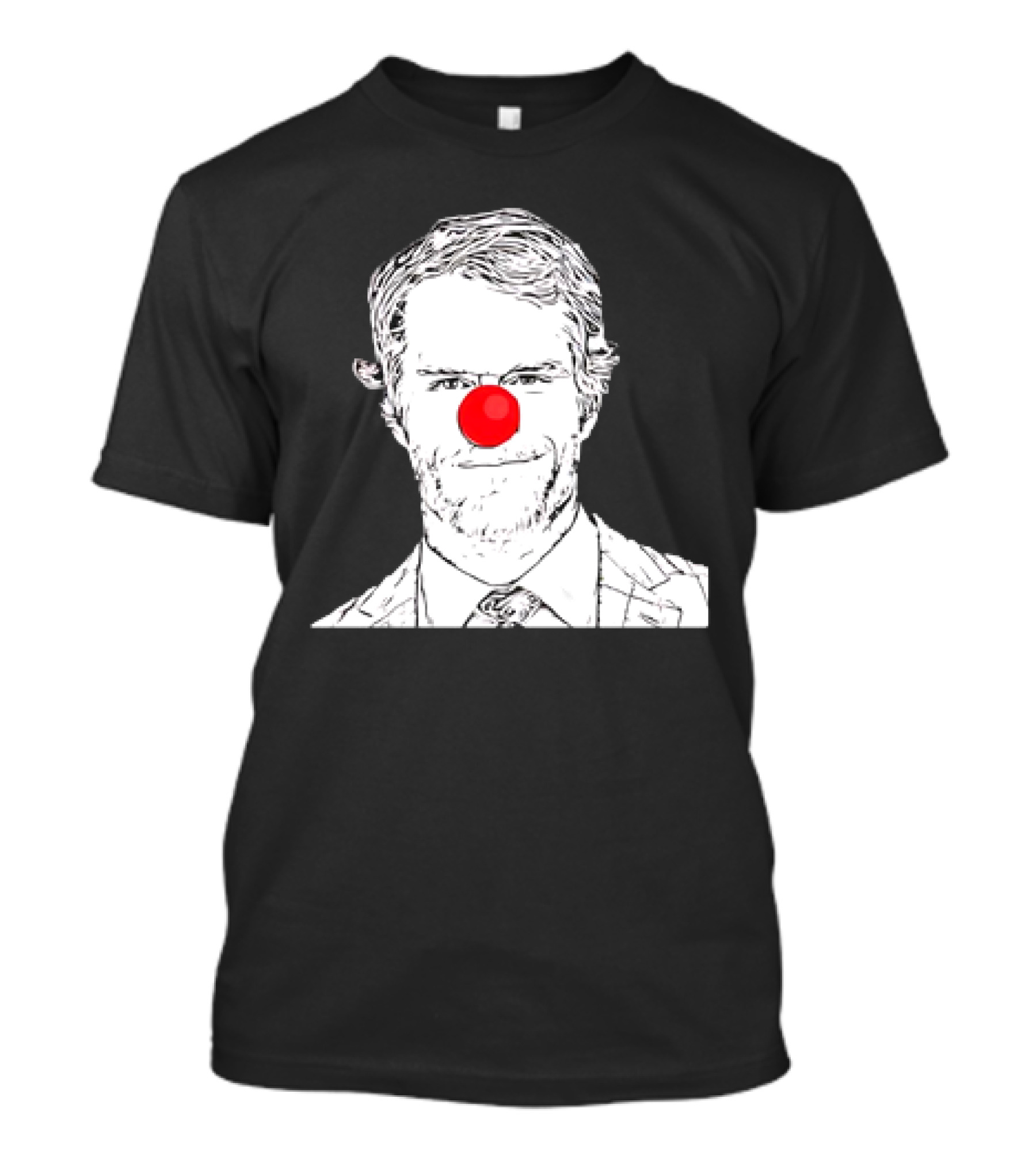 Greg Olsen American Football Clown Red Nose Sketch T-Shirt