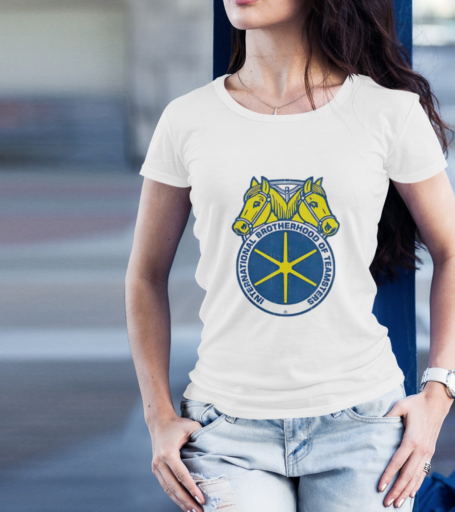 International Brotherhood Of Teamsters Emblem With Dual Horses T-Shirt