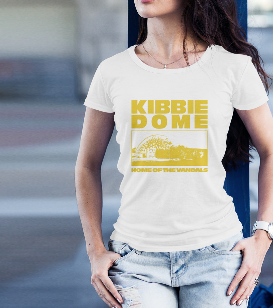Kibbie Dome Home Of The Vandals Idaho Vintage Newspaper T-Shirt