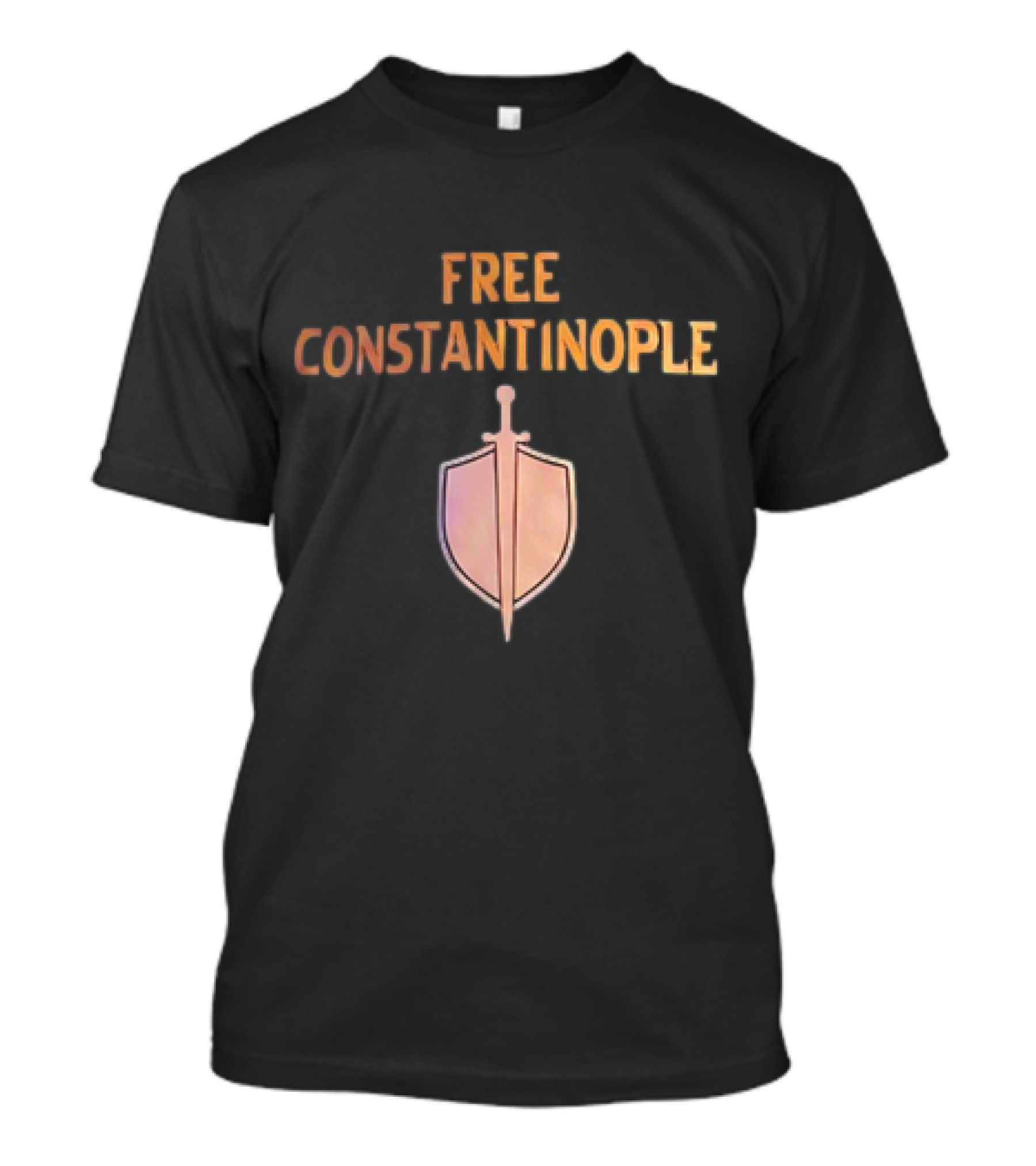 Free Constantinople Sword And Shield T-Shirt