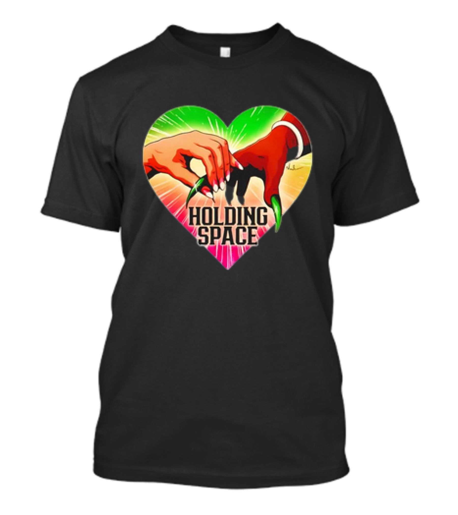 Ariana Family Holding Space Heart Symbol Connection T-Shirt