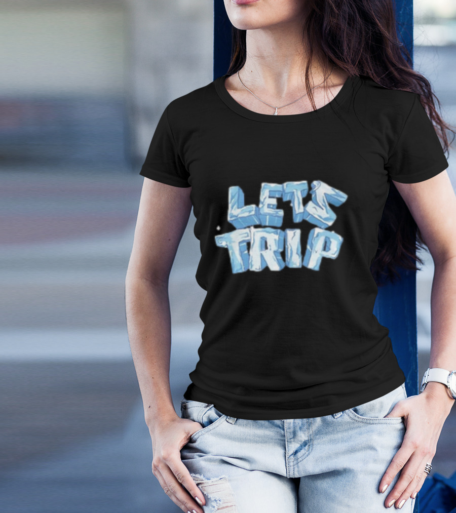 LET'S TRIP ICE BLOCK LETTERING T-Shirt