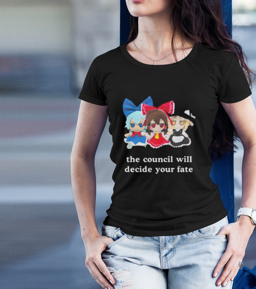 The Council Will Decide Your Fate Touhou Cirno Marisa Reimu Dolls T-Shirt