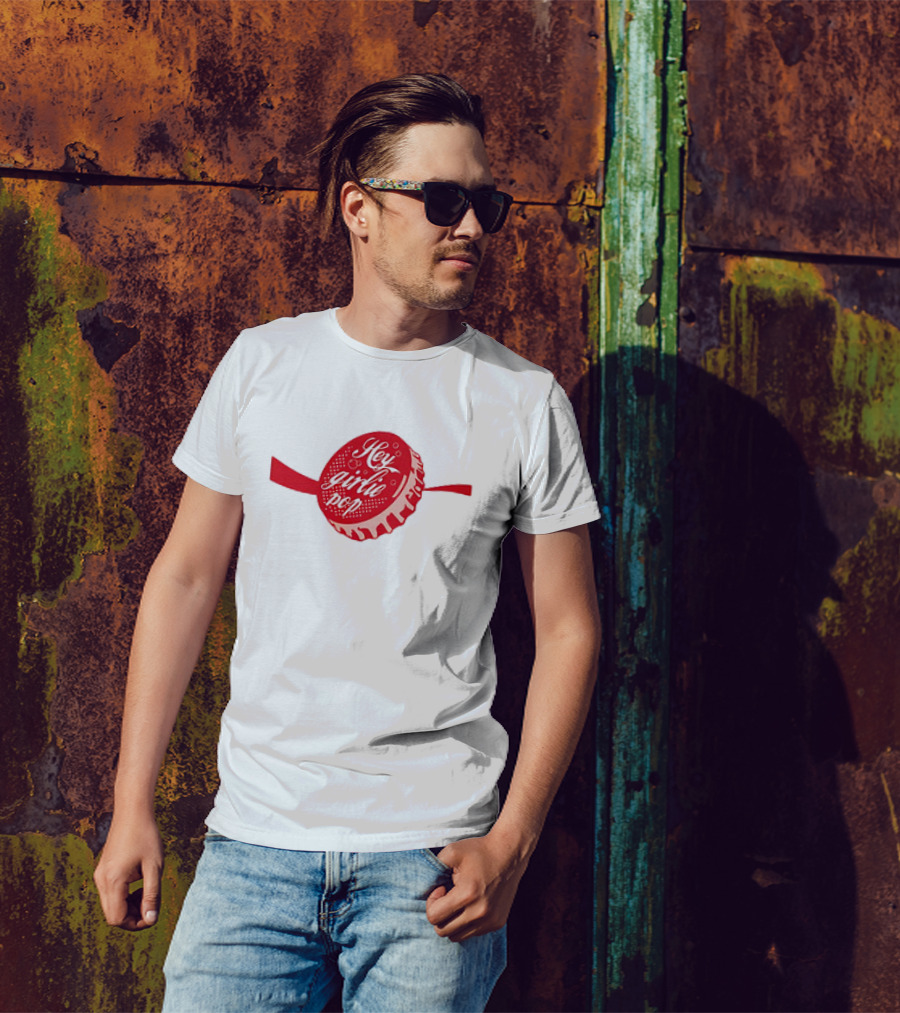Hey Girlie Pop Soda Cap T-Shirt