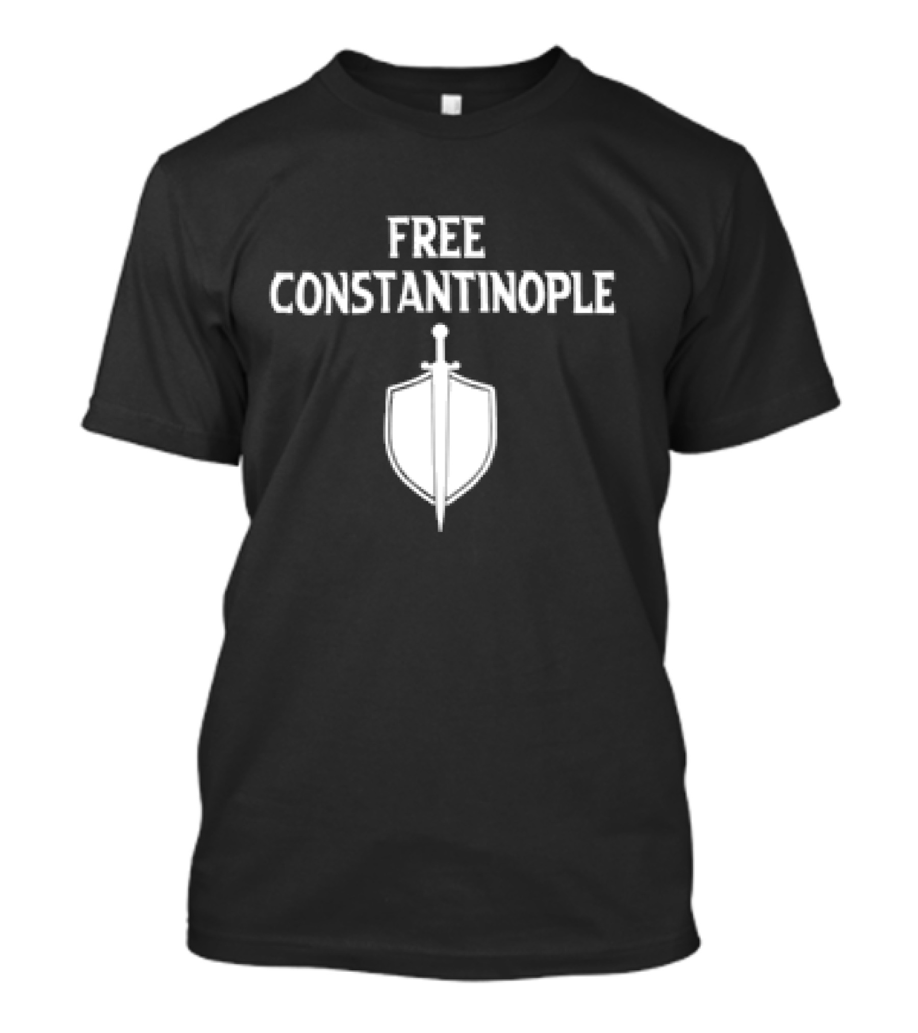 Raheem Free Constantinople Shield Sword T-Shirt
