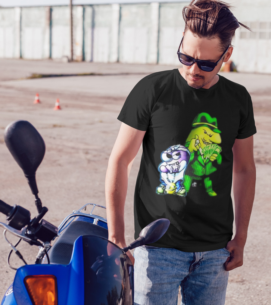 Cool Gangsta Friends Smiling Money Holders T-Shirt