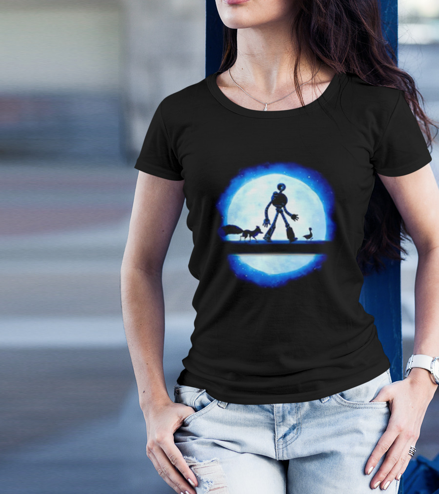 Hakuna Robot Journey With Fox And Goose To The Moon T-Shirt
