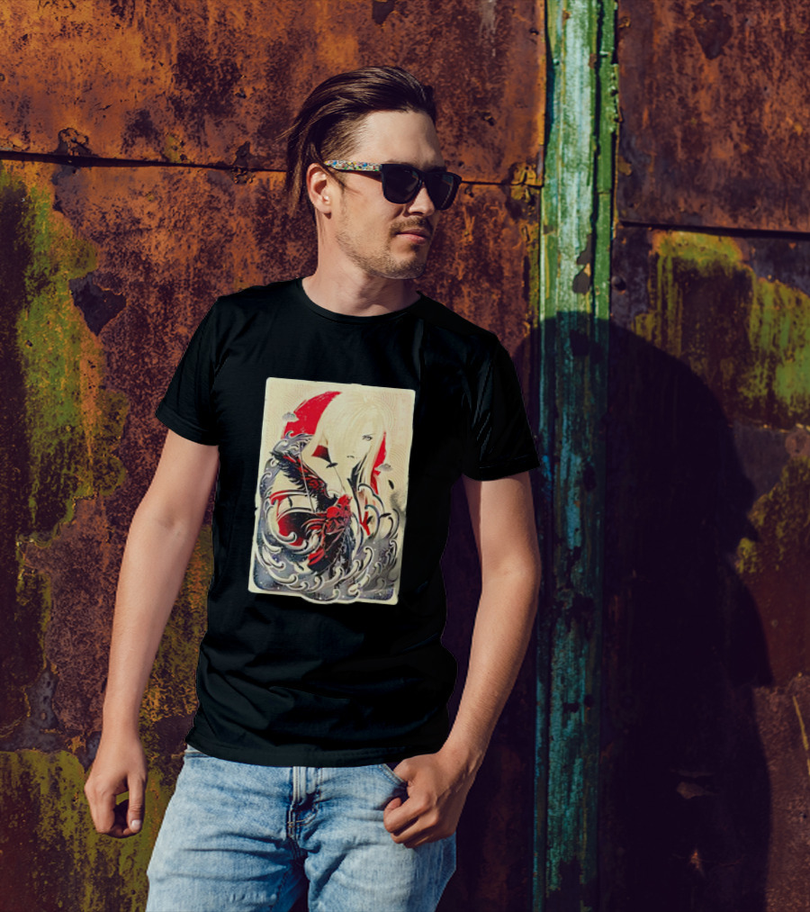 Sephiroth Final Fantasy Great Wave Inspired T-Shirt