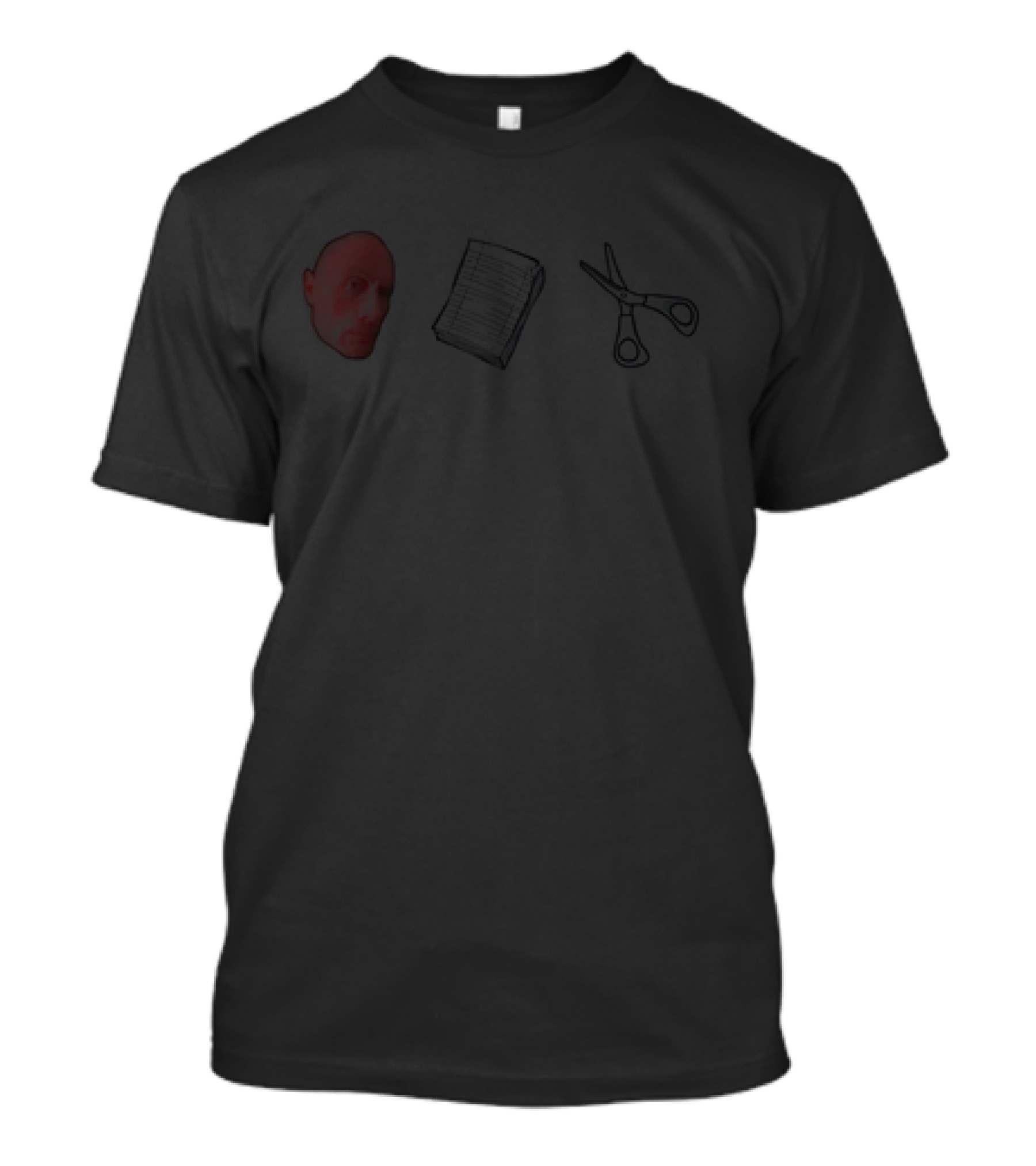 The Rock Head Paper Scissors Meme T-Shirt