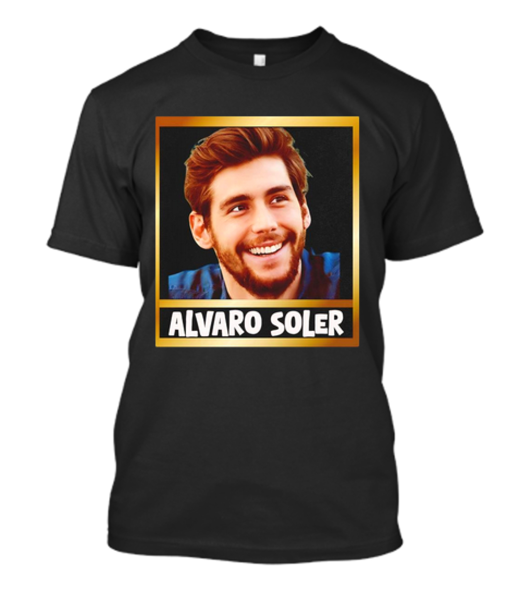 Vibrant Aesthetic Collage Alvaro Soler Gold Frame T-Shirt