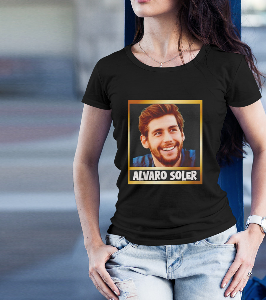 Vibrant Aesthetic Collage Alvaro Soler Gold Frame T-Shirt