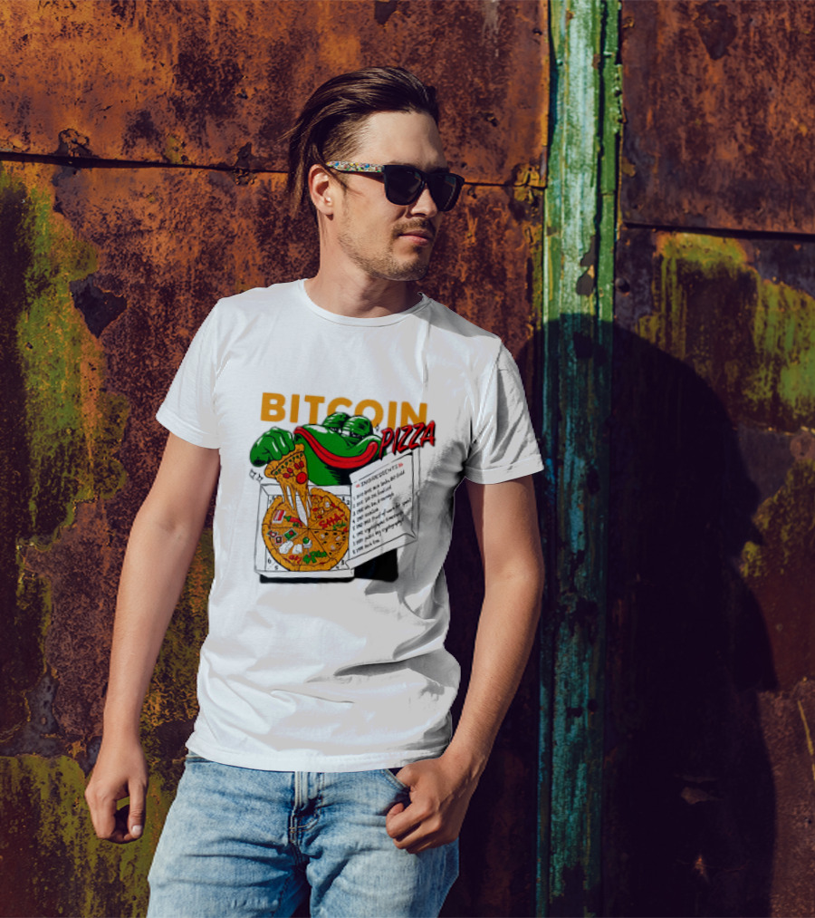 Bitcoin Pizza Frog Meme T-Shirt