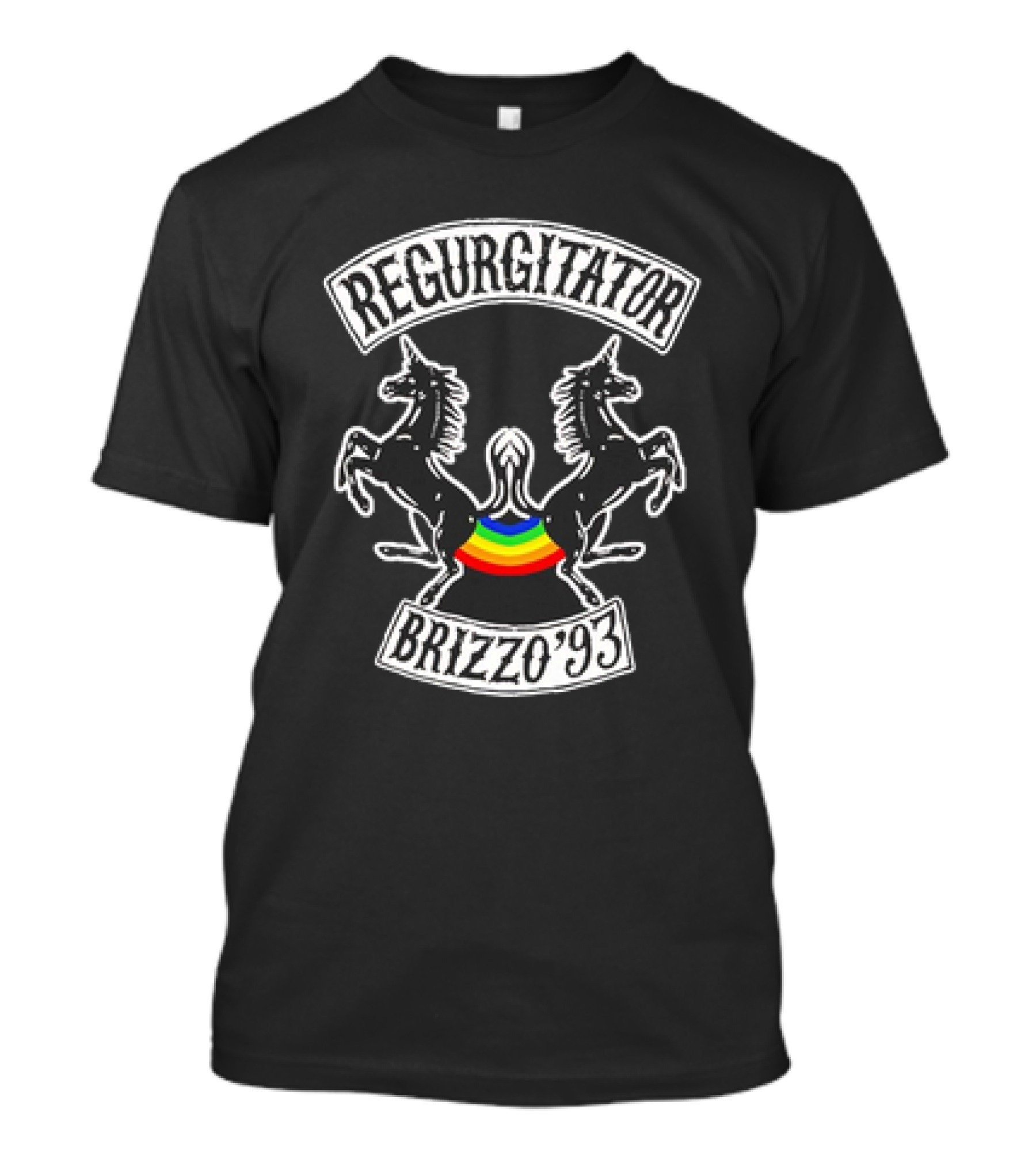 Regurgitator Brizzo '93 Unicorns With Rainbow Shield T-Shirt