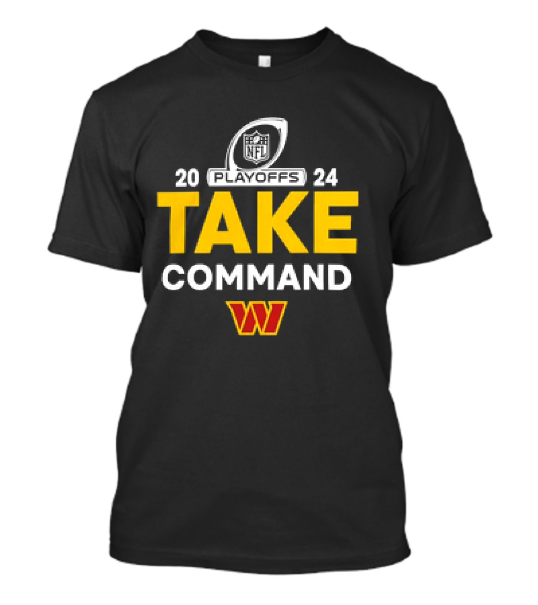 NFL Playoffs 2024 Take Command Washington Commanders T-Shirt