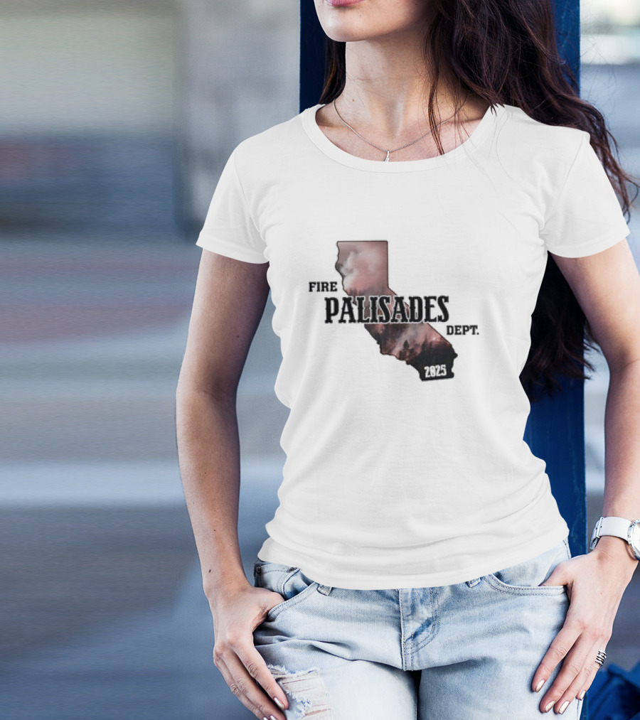 Palisades Fire Dept Support LA Wildfire Relief 2025 T-Shirt