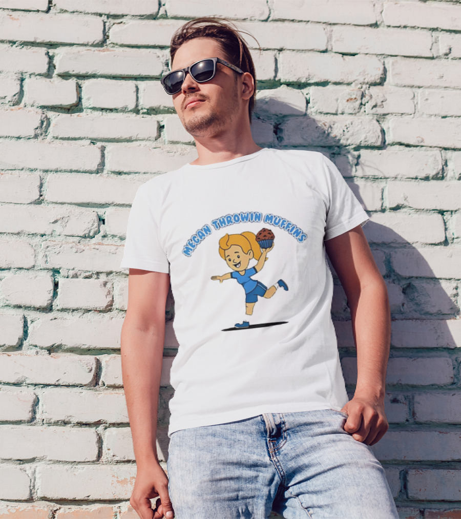 Megan Throwin Muffins Soccer Girl Balancing Chocolate Treat T-Shirt