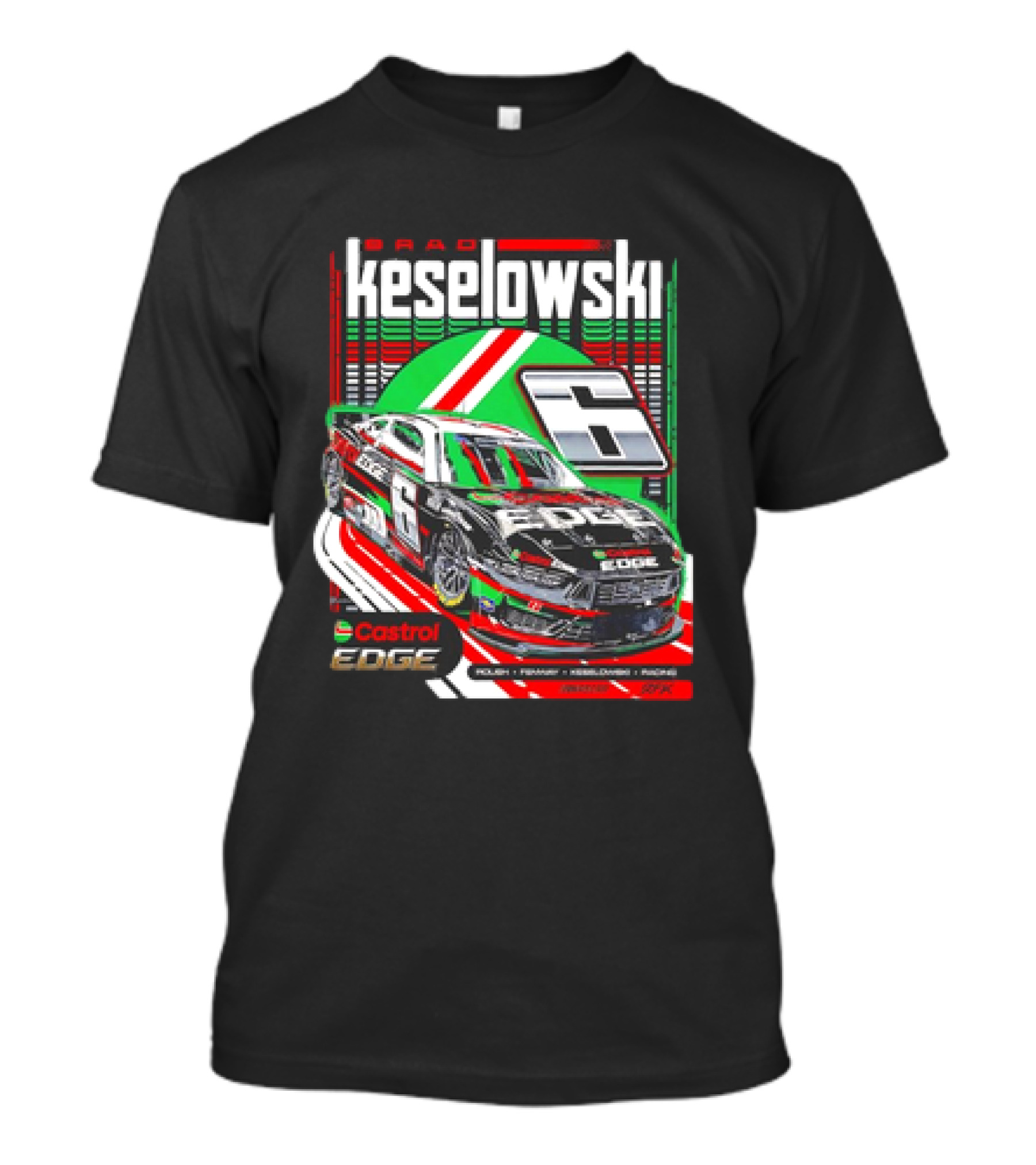 Brad Keselowski #6 Castrol Edge Ford NASCAR Racing Team Pit Viper RKF Technologies T-Shirt