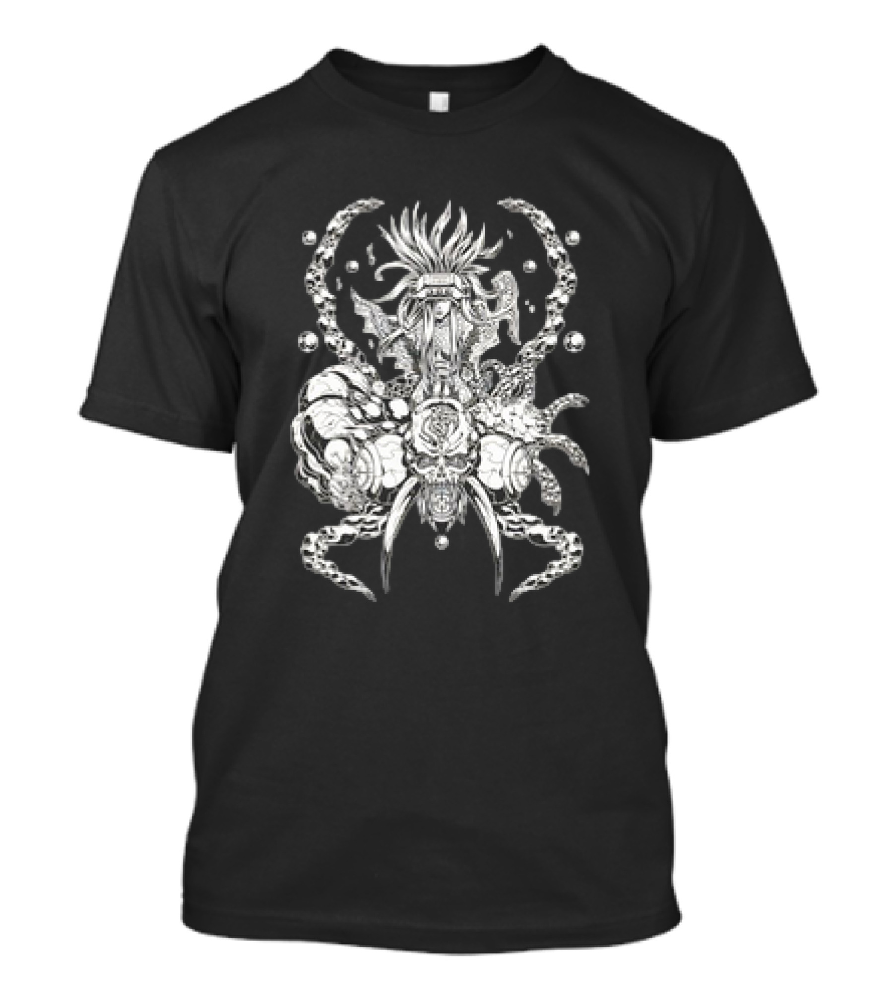 Final Fantasy VII Rebirth Hardcore Calamity Intricate Monochrome T-Shirt