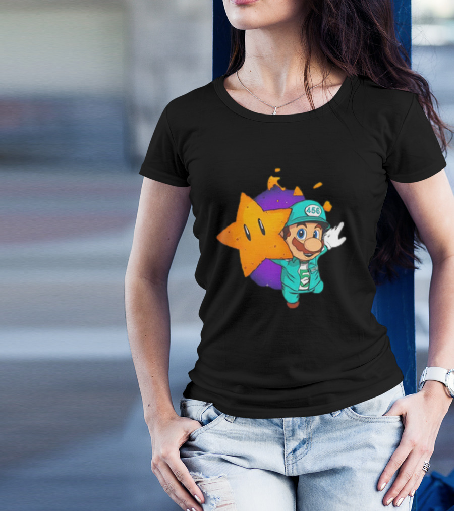 Mario With Squid Game 456 Star Fusion T-Shirt