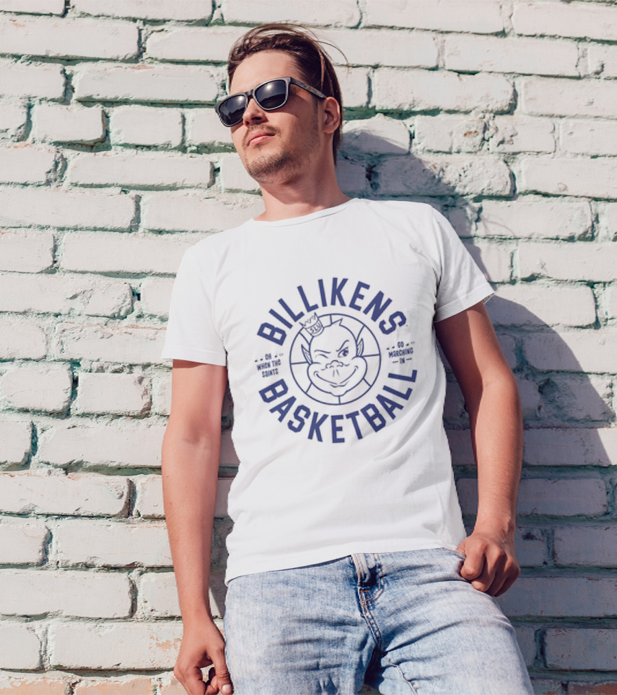 Billikens Basketball Oh When The Saints Go Marching In Retro T-Shirt