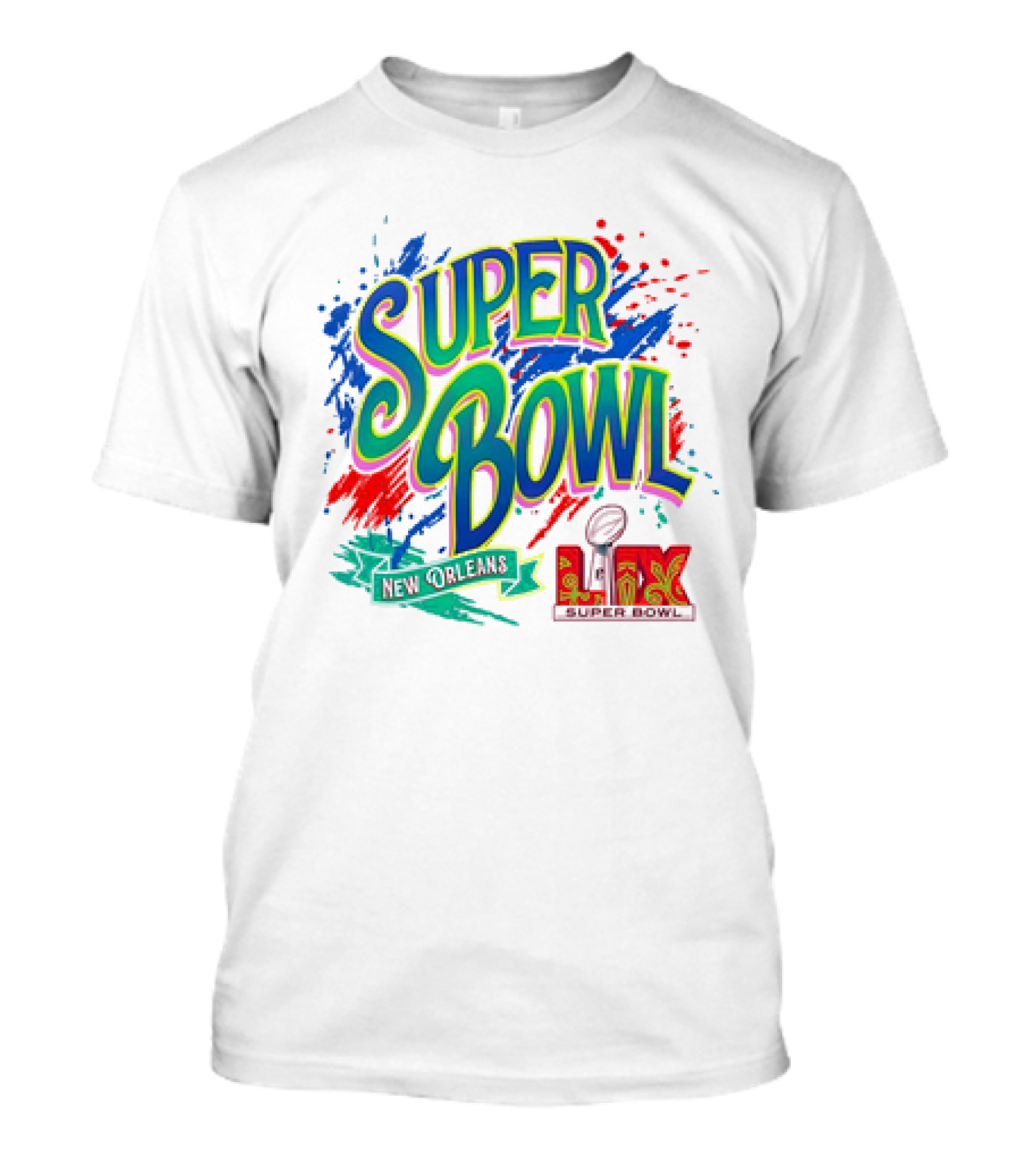 Super Bowl New Orleans LIX 2025 NFL Football T-Shirt