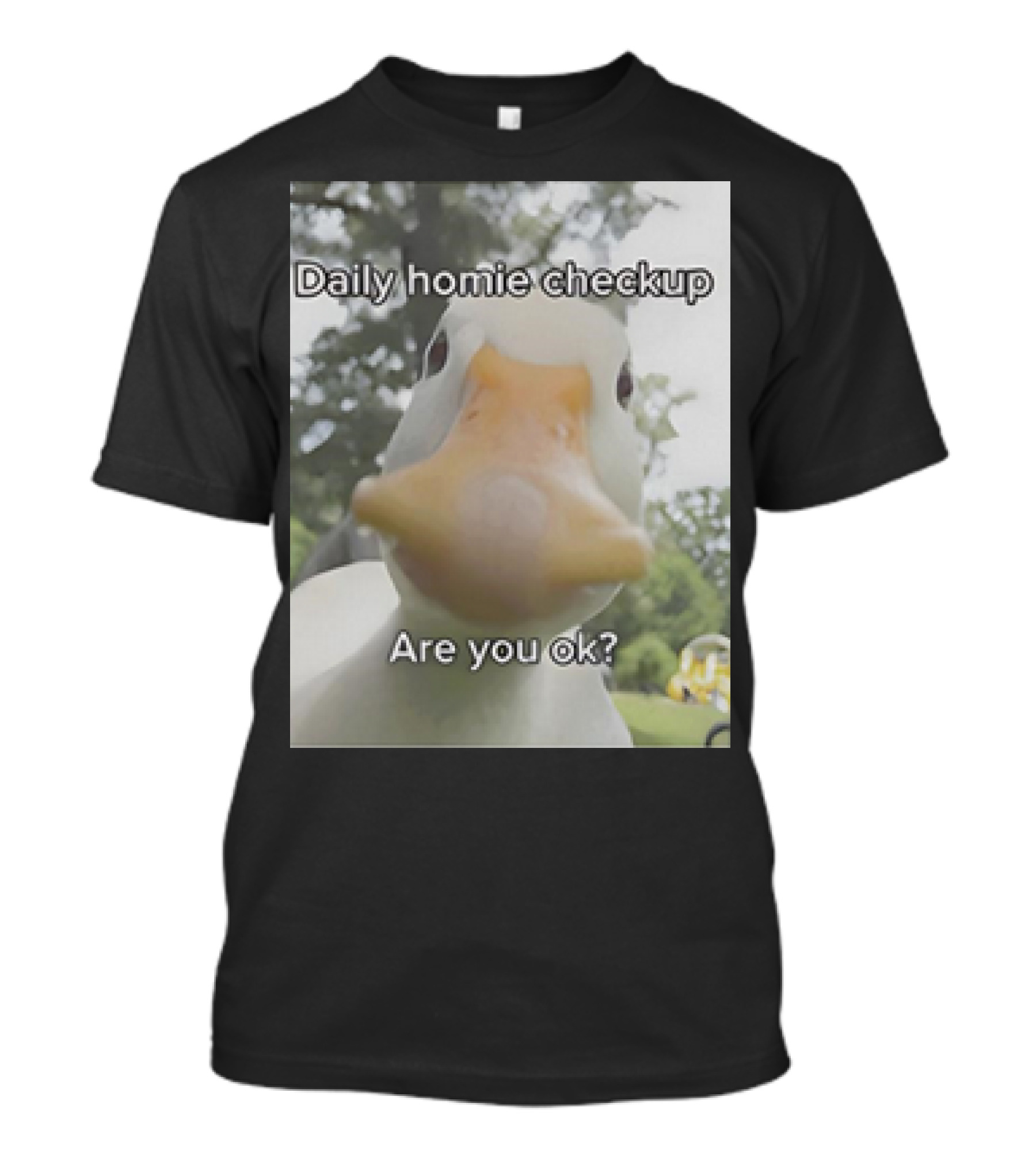 Daily Homie Checkup Are You Ok Duck T-Shirt